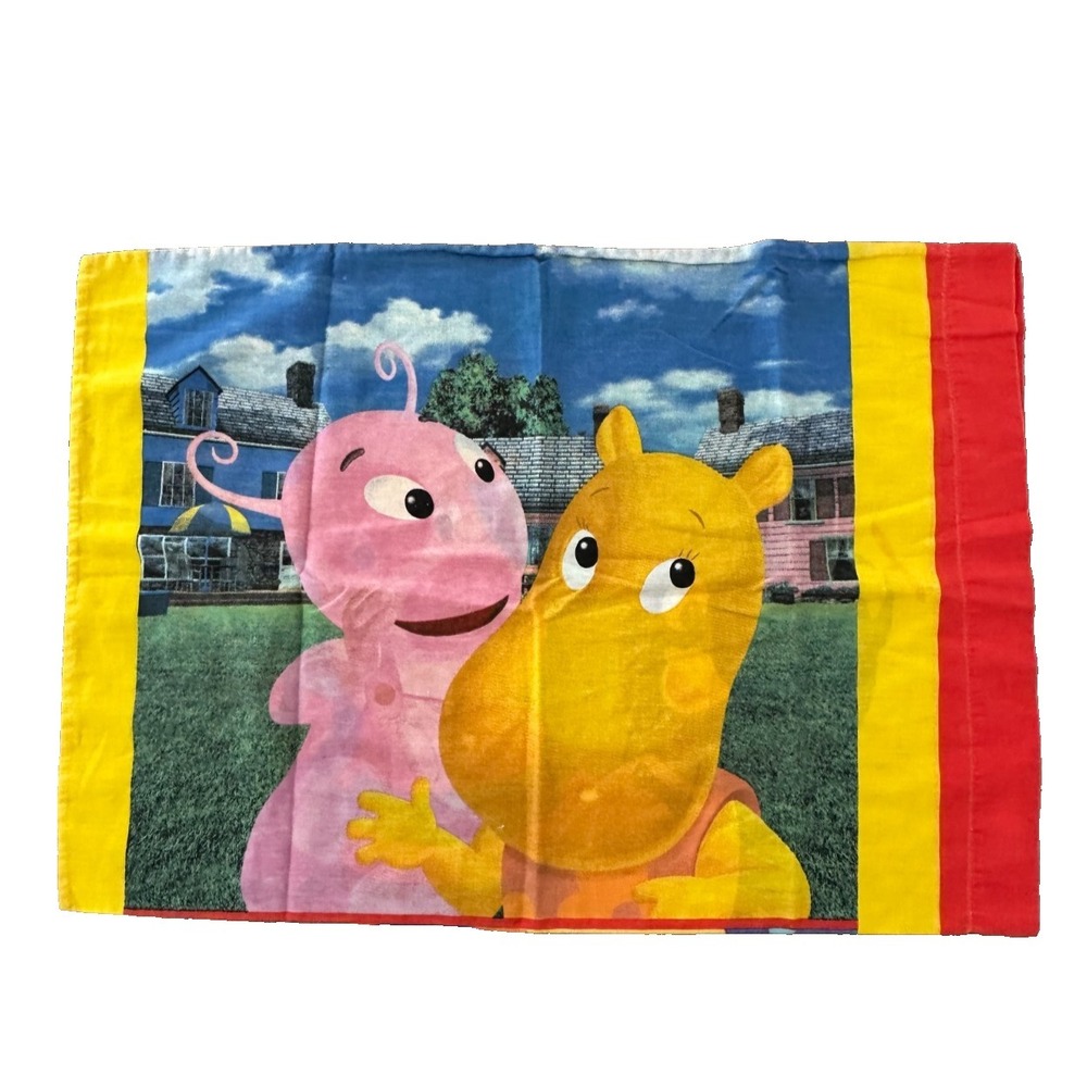 Vintage Backyardigans Pillow Case Nick Jr Uniqua Tasha Tyrone Pablo Standard Sz